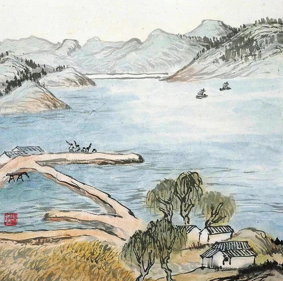 朱屺瞻《革命圣地册》从嘉定五抗斗争的策源地“独脚楼”到井冈山茨坪，展示了一组革命