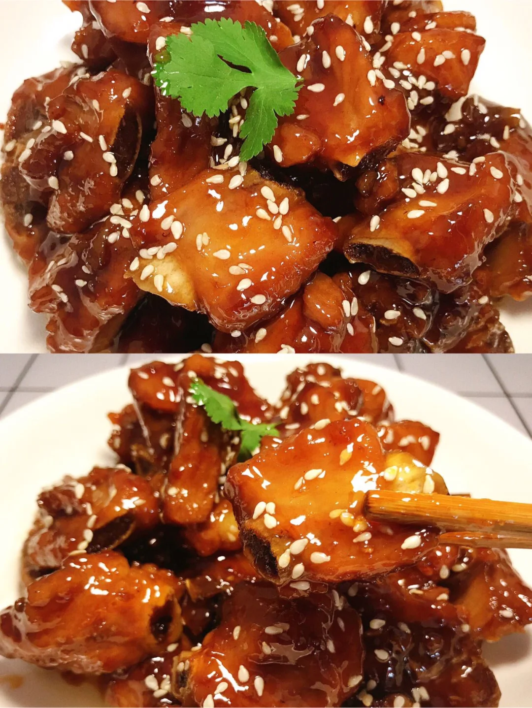 鲜浓多汁的糖醋排骨，真的太好吃了！