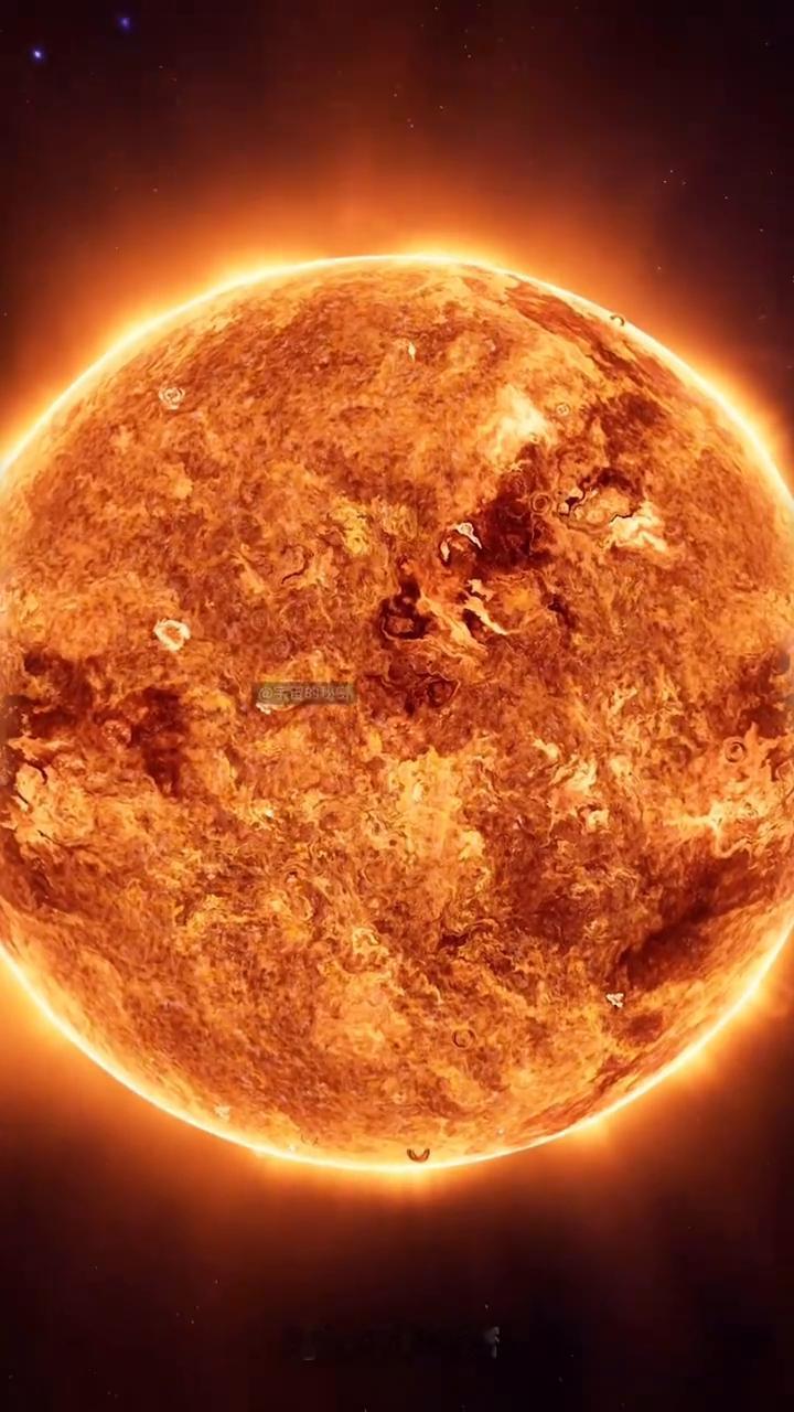 别被课本骗了，这才是地球和太阳真实比例的对比。
宇宙的秘密。
太阳真正的大小=1