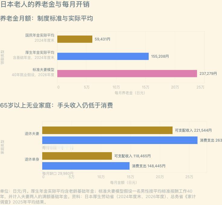 日本老人每个月到底能拿多少退休金？很多人看到23.7万日元这个数字，就以为日本夫