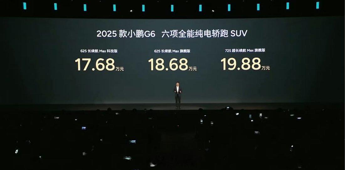 小鹏G6售价17.68万元起，小鹏G9售价24.88万元起，感觉又会大卖 ​​​