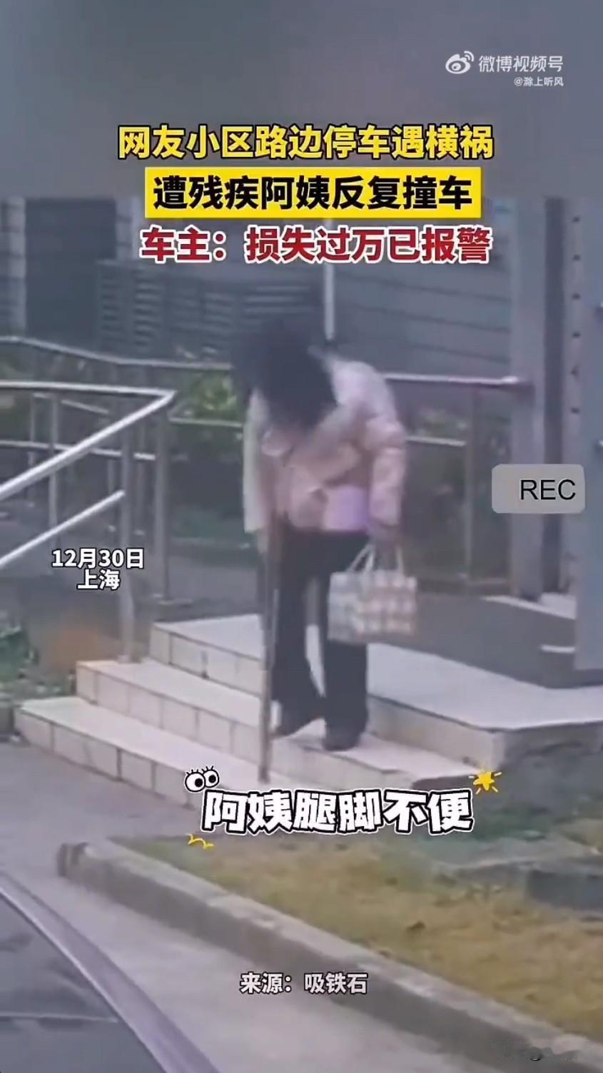 最近残疾阿姨反复撞车导致车主损失过万的话题在网上吵得火热，看完事件经过的网友都忍