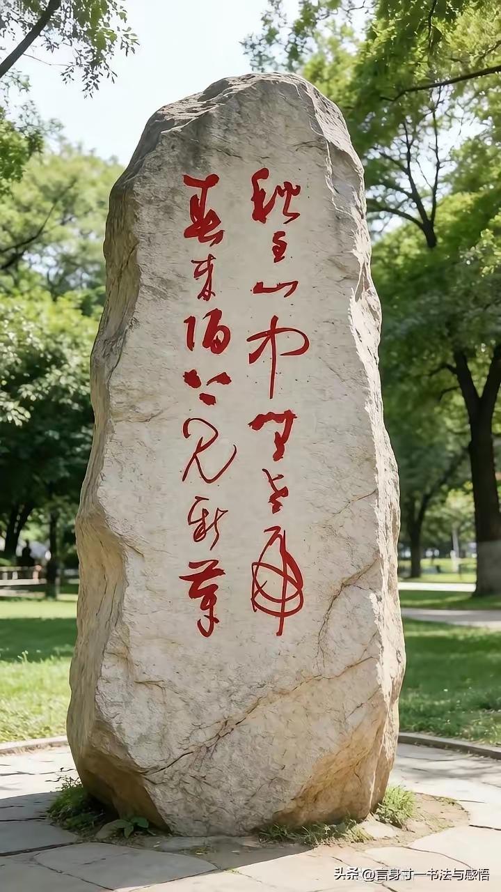 这石碑上字是草书，这草书作品的水平估计是某个大家的手笔，非常有艺术性。大家有喜欢