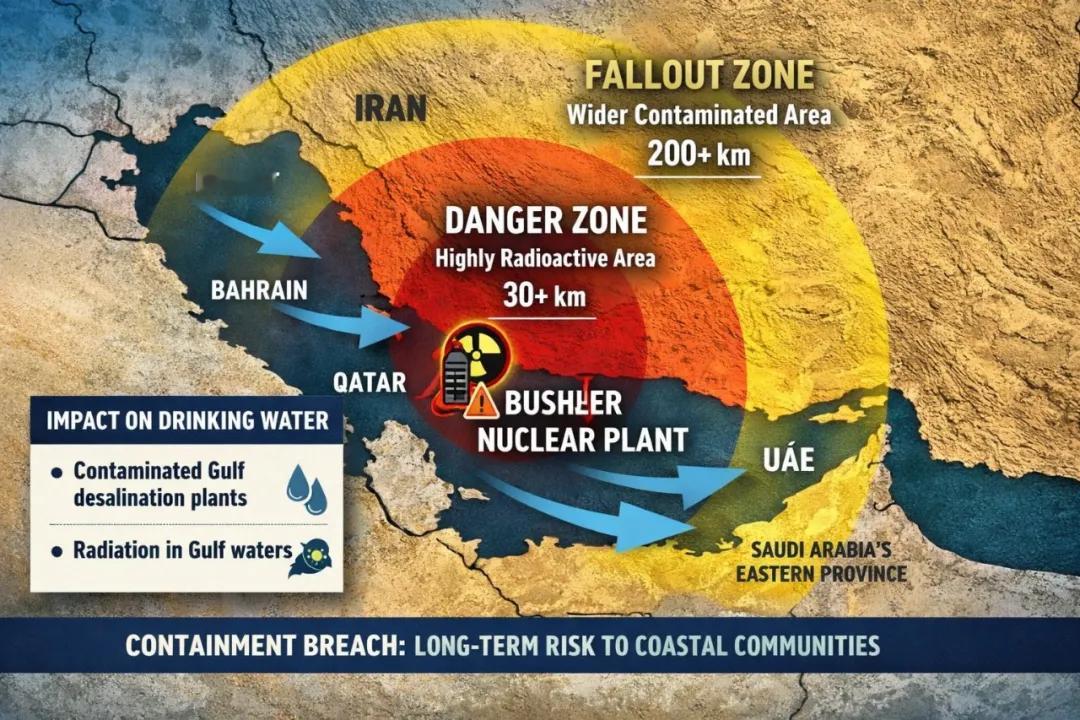 【美以4次轰炸伊朗核电站，有可能在整个波斯湾引爆一场重大核灾难】当下的波斯湾，最