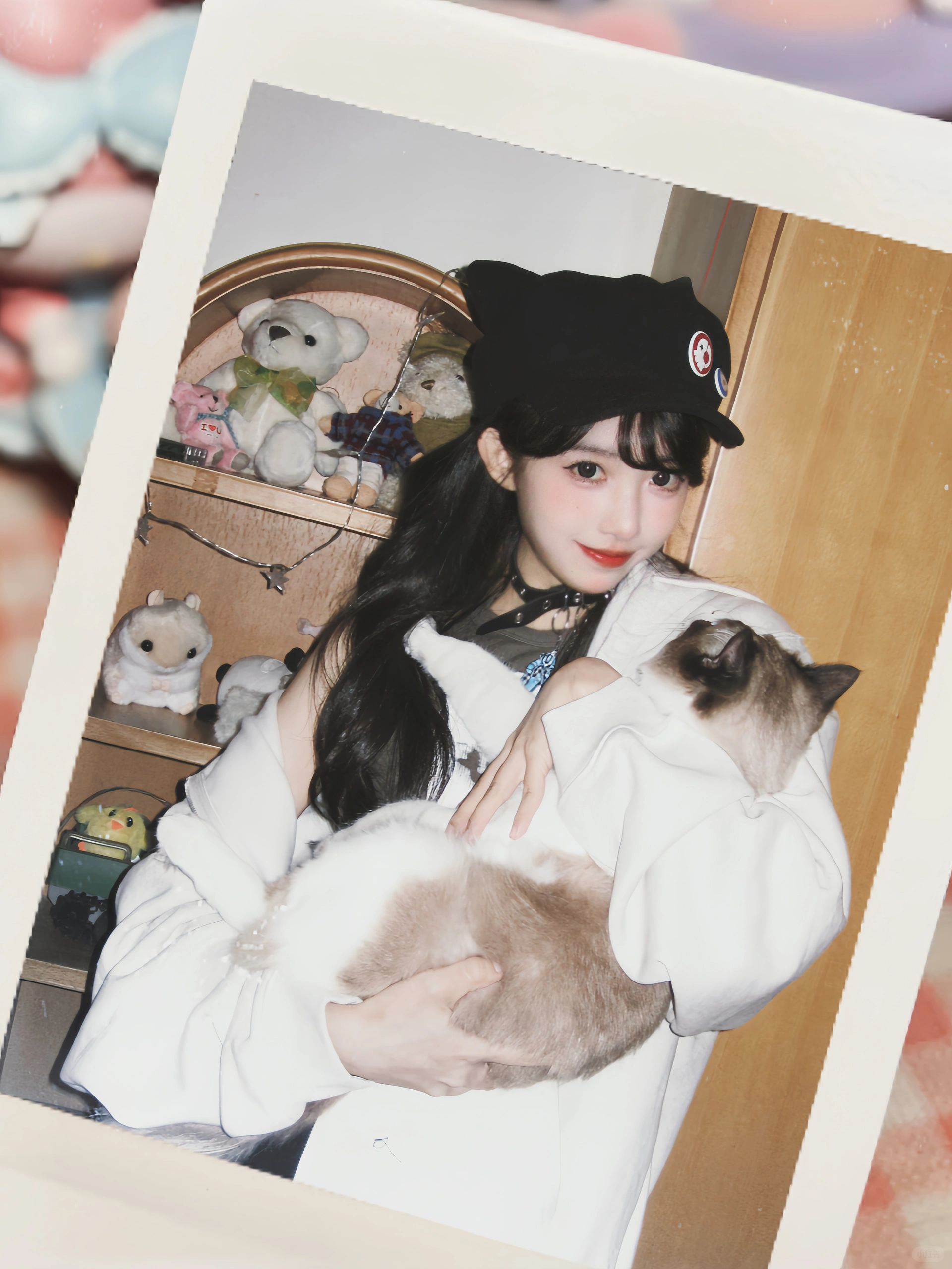 ☾⋆⁺₊🐈‍⬛⋆⁺₊⋆☾拍立得模版(>^ω^<)