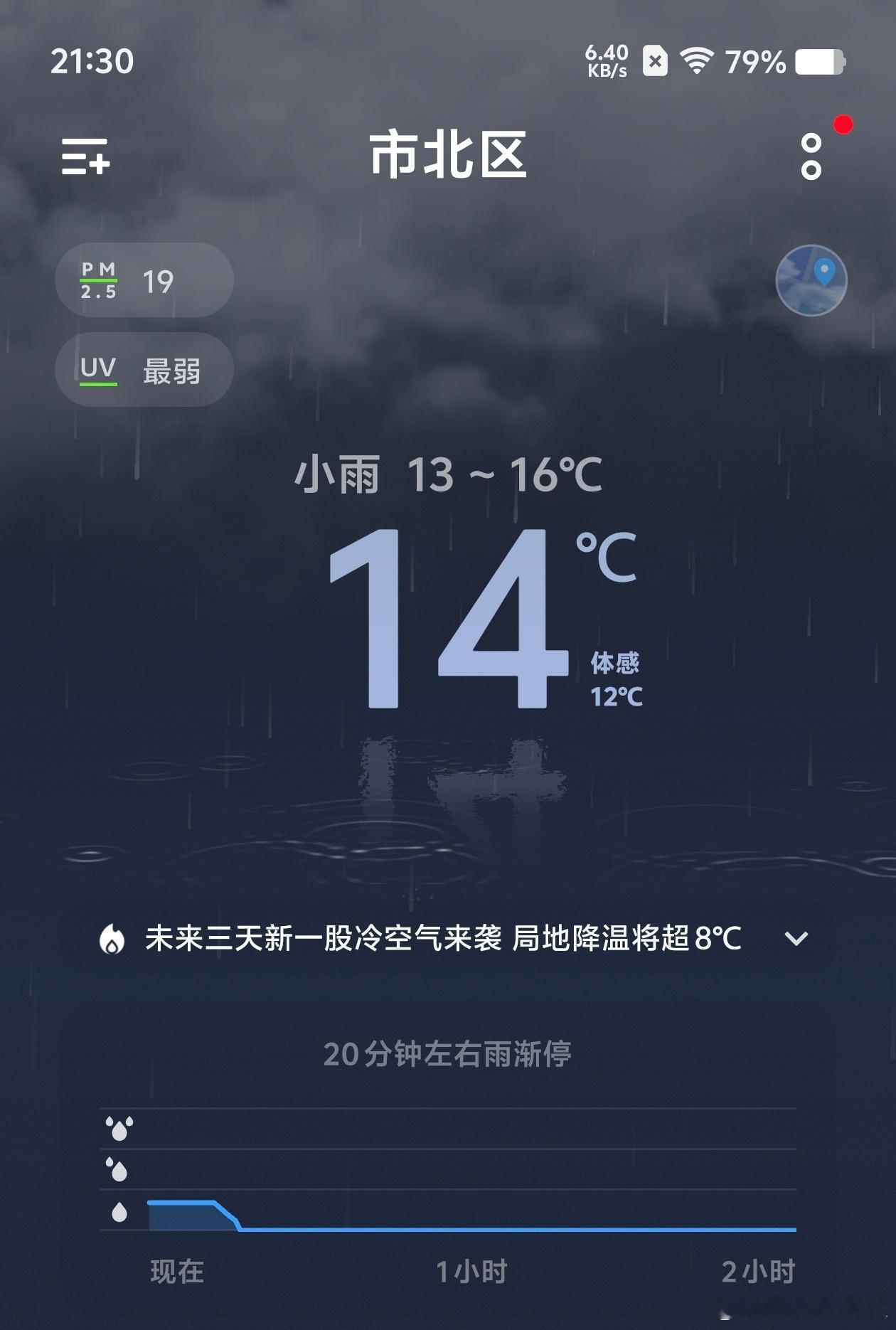 刚发现温度下面还有倒影的，有点帅。 ​​​