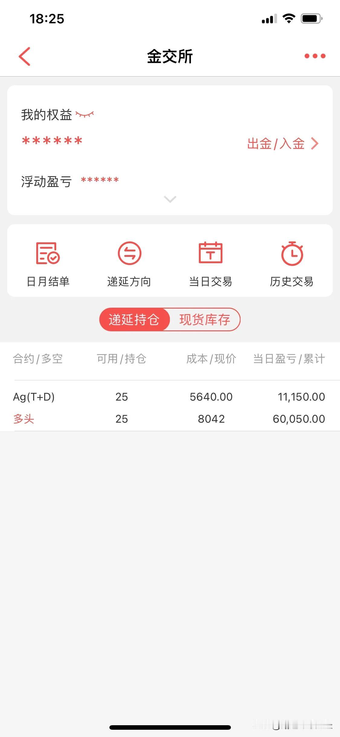 还有人有白银T+D的多单吗？