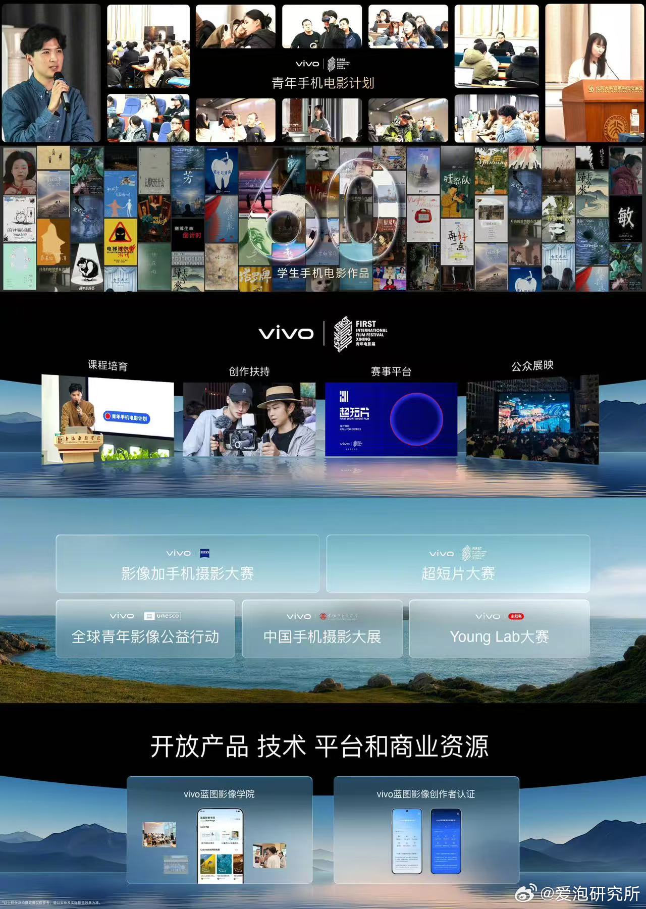 我觉得vivo做影像挺有意思的一点，是不只卷手机，也在认真培养拿手机创作的人。从