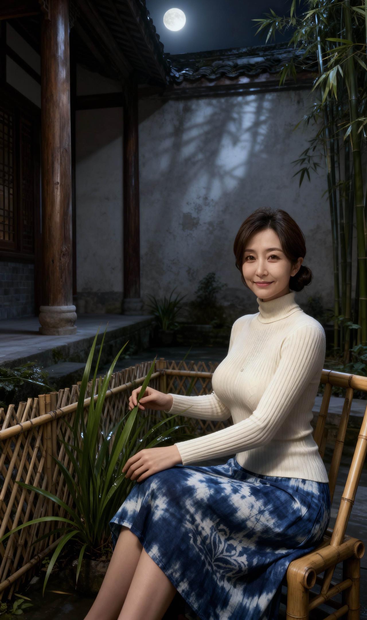 谁敢说四十岁的女人不年轻。
四十岁应该是最能散发魅力的时候，
经过岁月的沉淀，摆