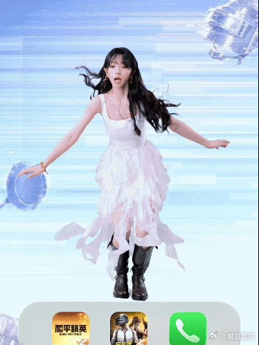 AI田曦薇带我吃鸡AI田曦薇活人感拉满元气甜妹跨界游戏AI，田曦薇的灵动被精准复