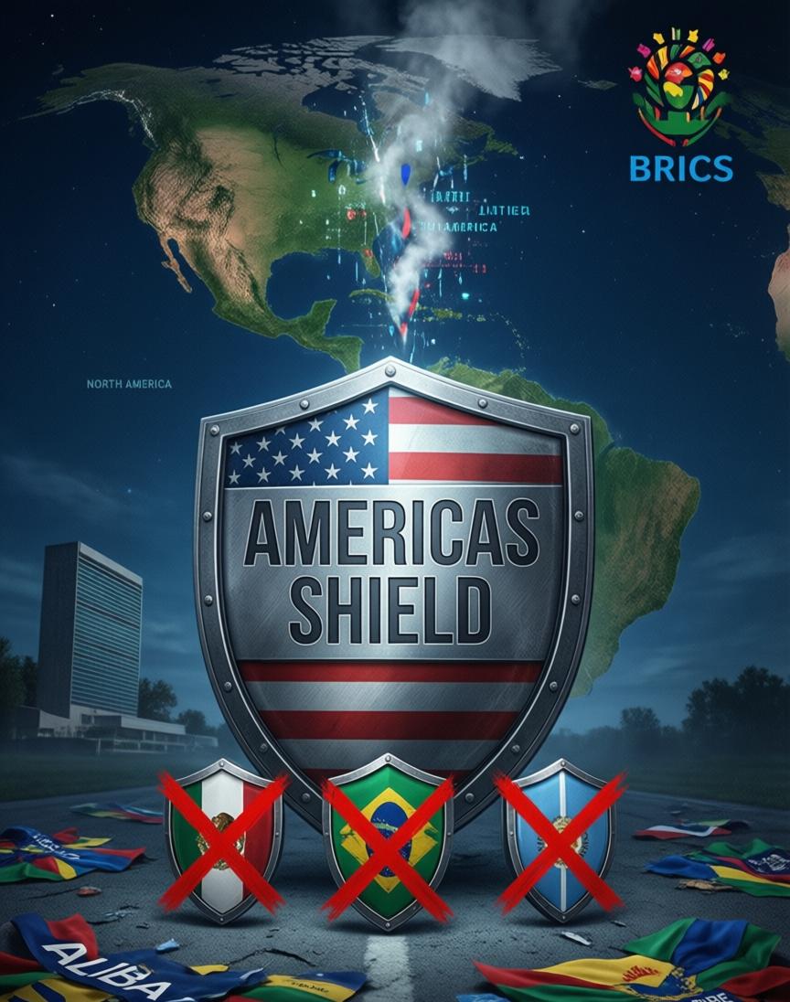 白宫最近搞了个叫“美洲之盾”的东西，名义上是联合反毒，结果联盟名单一公布，拉美几