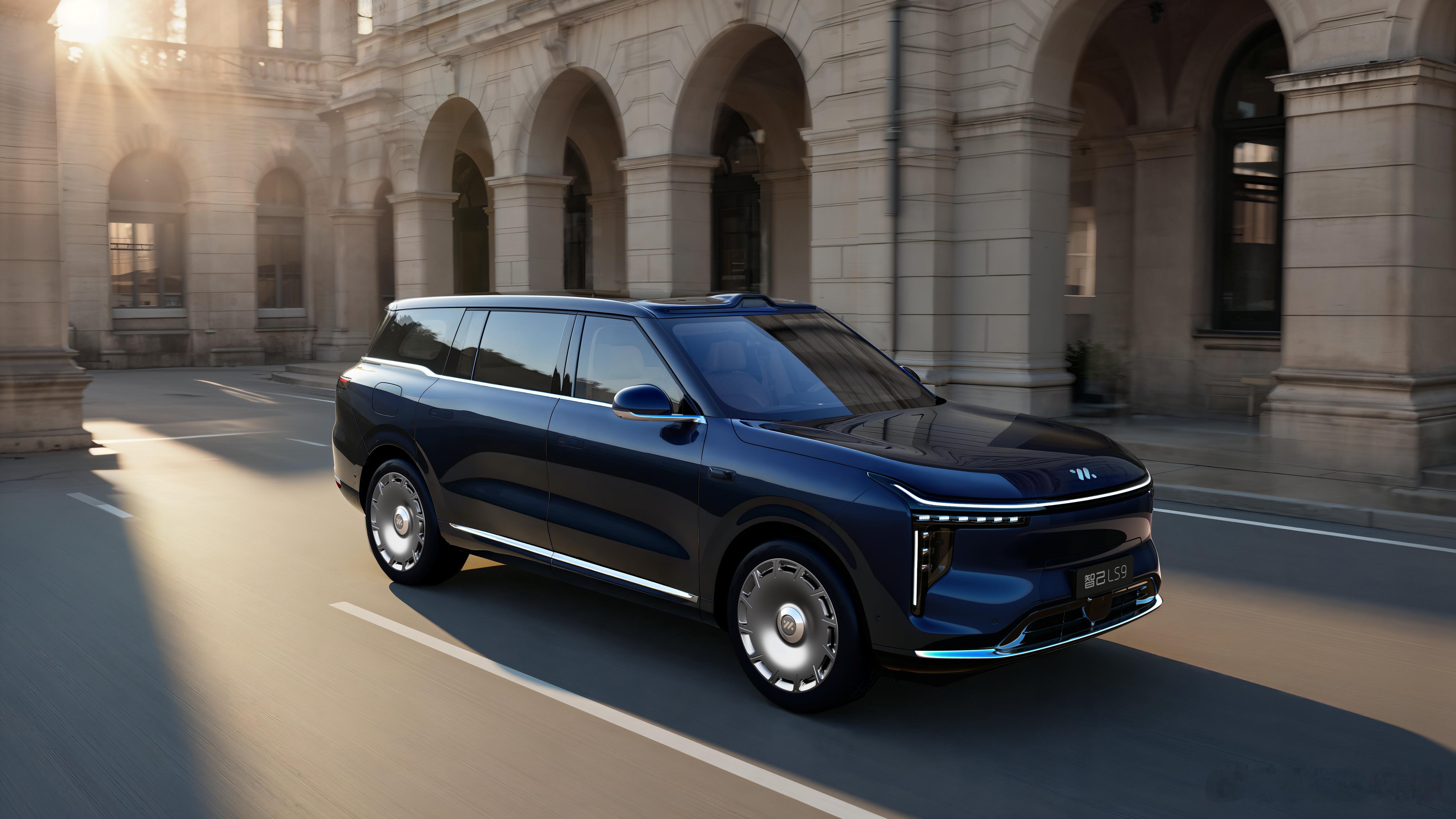 智己的「增程」「大六座」SUV 也来了——LS9。长宽高：5,279 x 2,0