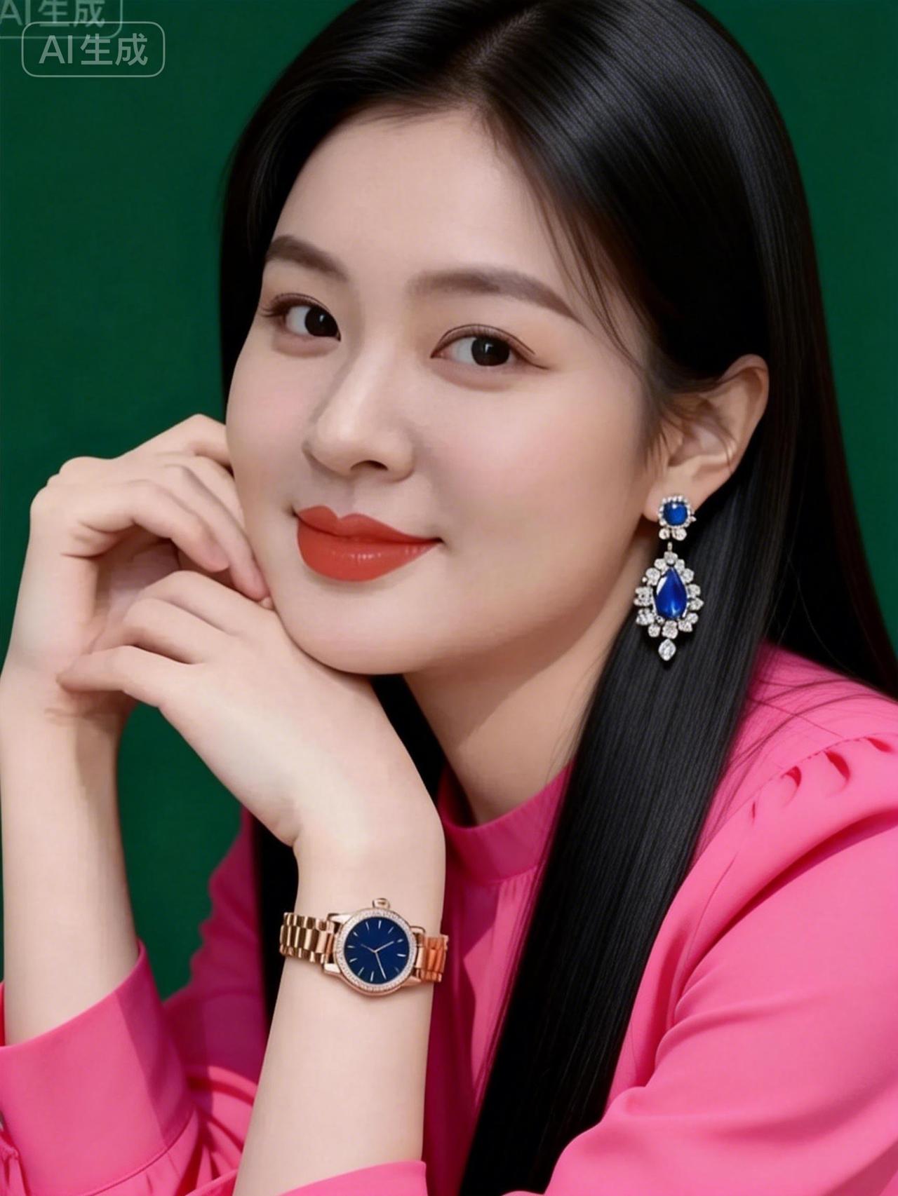 优雅红唇，闪耀耳环，粉色穿搭，时尚穿搭指南