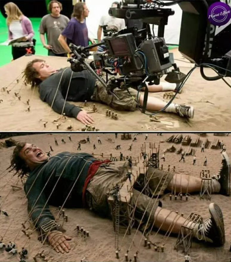 小矮人大战巨人的电影，原来是这么拍的。 