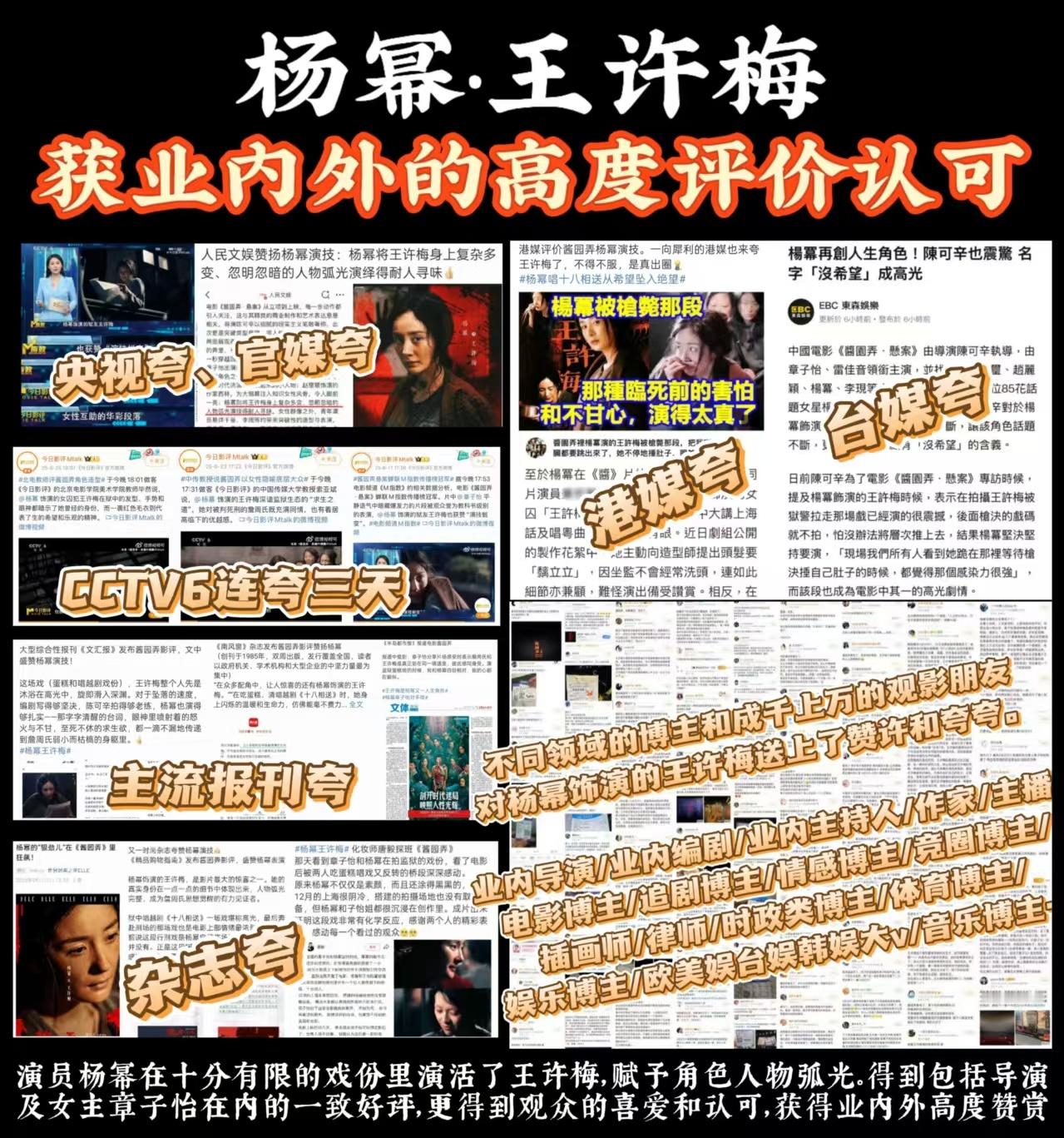 杨幂王许梅 演员杨幂在酱园弄中以十分有限的戏份里演活了王许梅，赋予角色人物弧光。