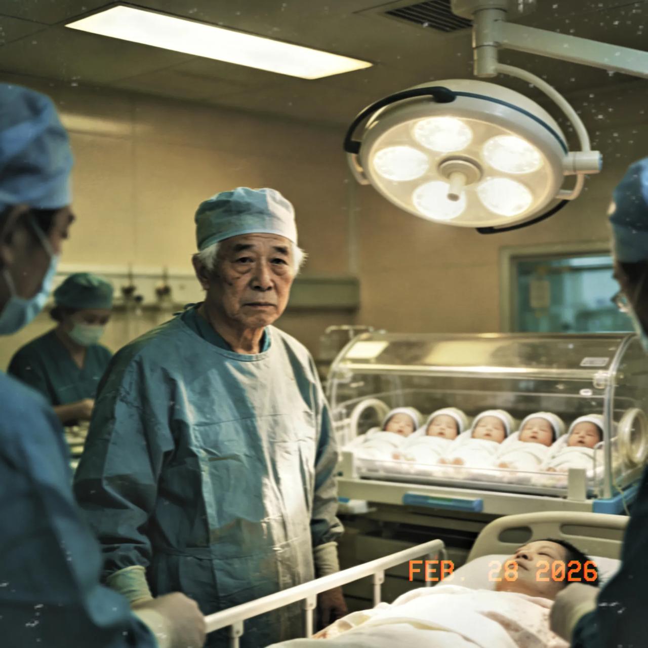 看哭！为5胞胎接生的专家，肉眼可见地老了
 
破防了！新疆妈妈顺利生下五胞胎，接