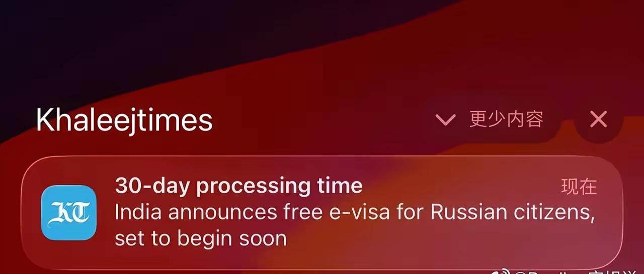 印度对俄罗斯开放免费30天电子签，这步棋下得太精明！表面是促进旅游，实则是提前布