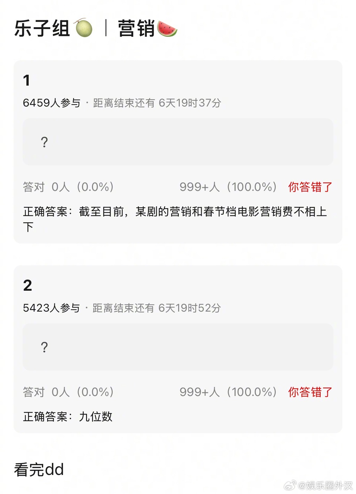 有人说某剧营销和春节档电影营销费用差不多9尾数，嘶，亿起啊🙀 