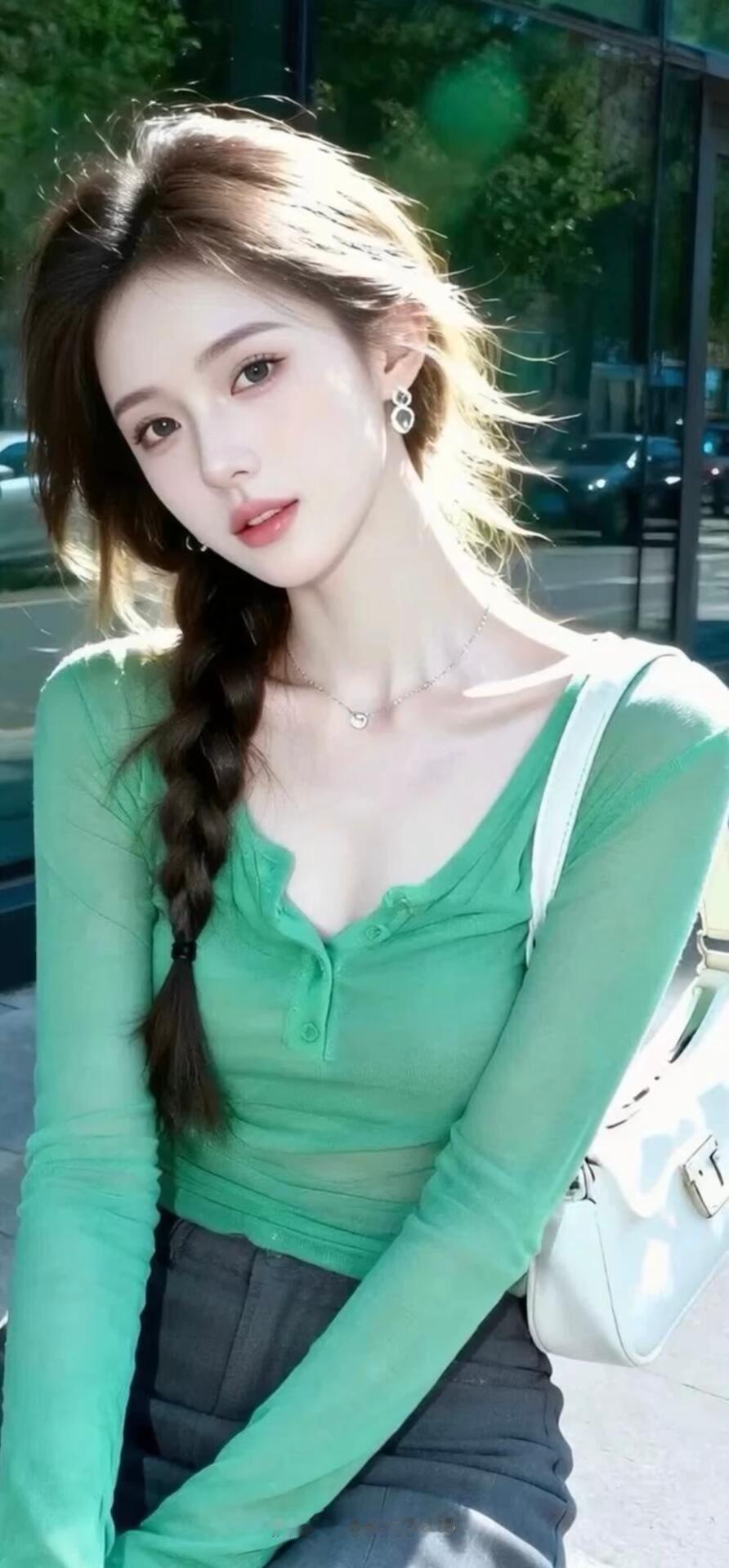 清新自然，绿意盎然，元气少女风