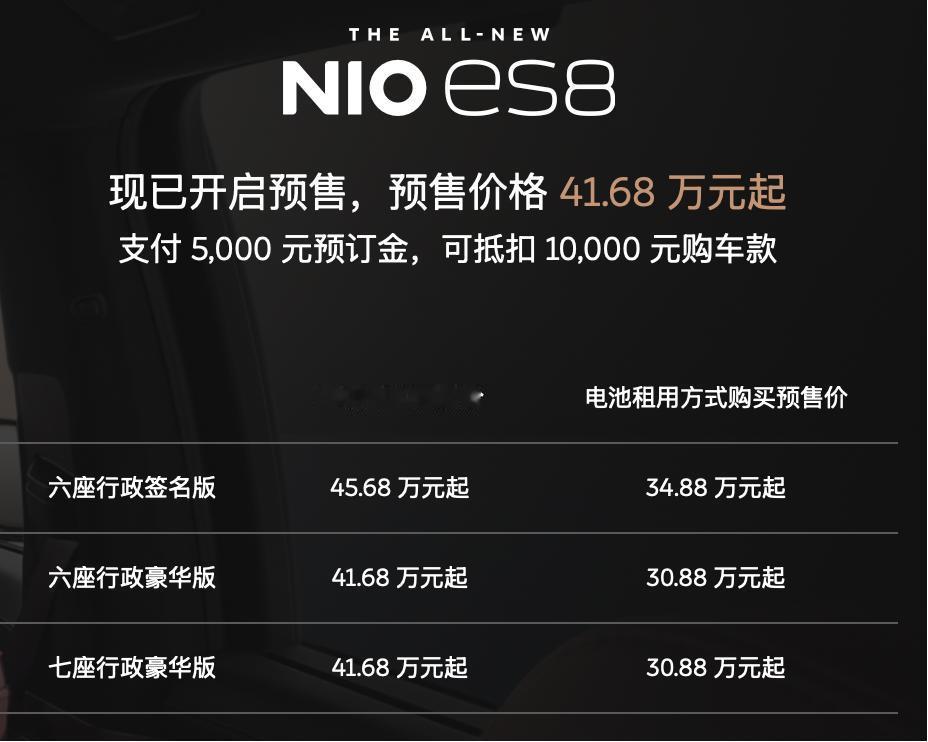 蔚来李斌：如果蔚来继续保持高价，很难参与市场竞争。新款ES8现在的成本比那时候（