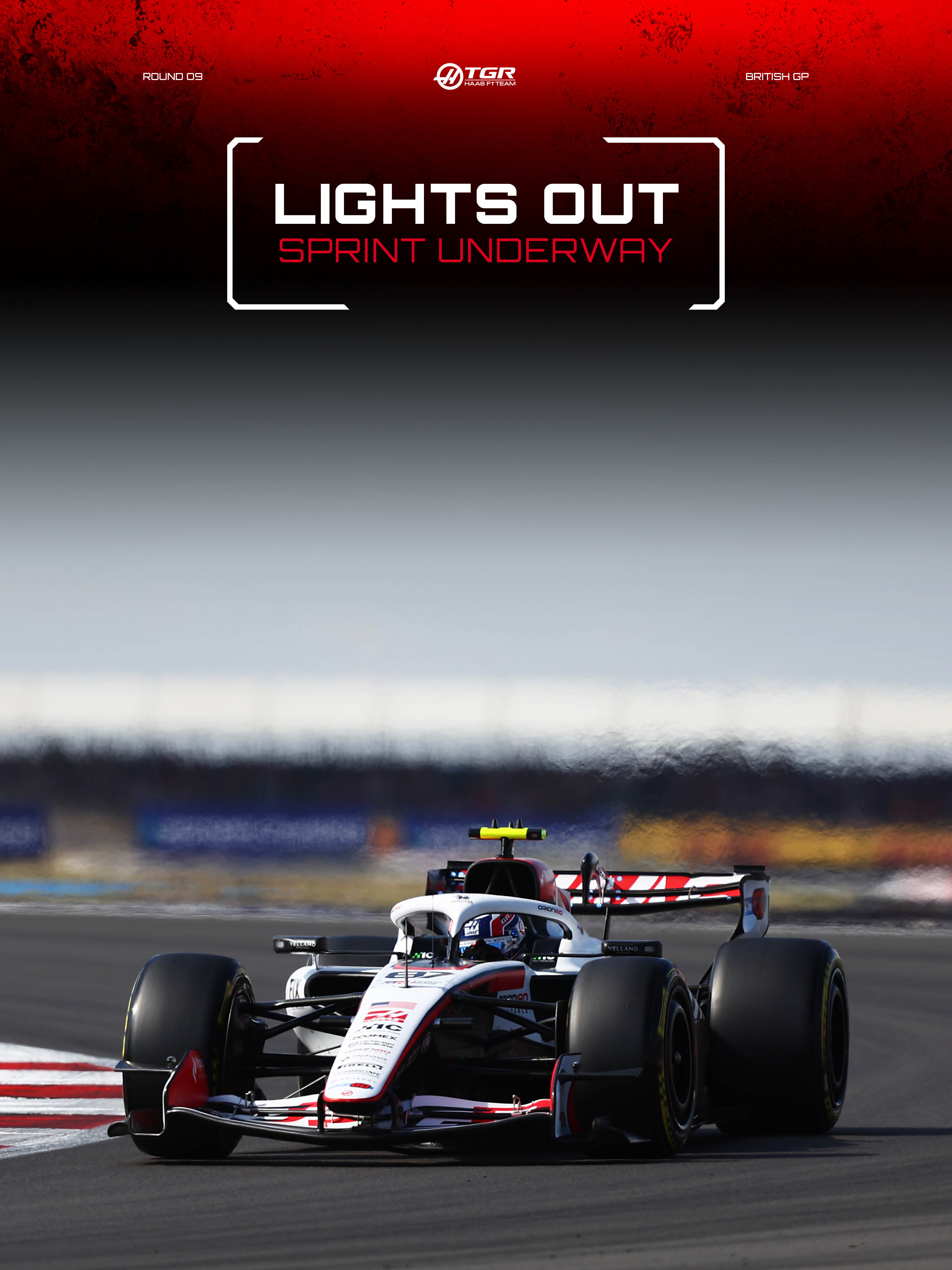 五盏红灯熄灭冲刺赛开始！哈斯F1车队2026F1英国大奖赛F1