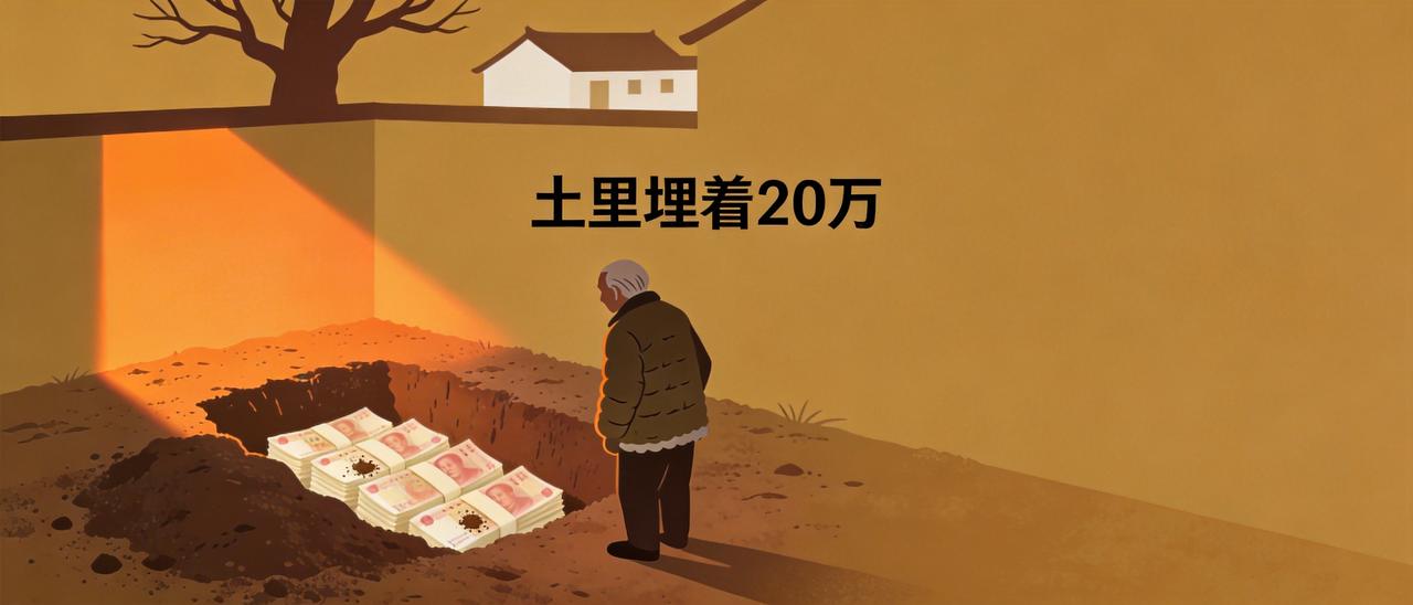 泪目！老人院子里埋20万现金分儿女

"他埋的不是钱，是一辈子的牵挂和爱。"
