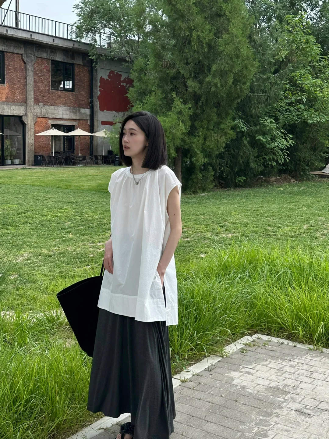 OOTD 今天穿的衬衫长裙