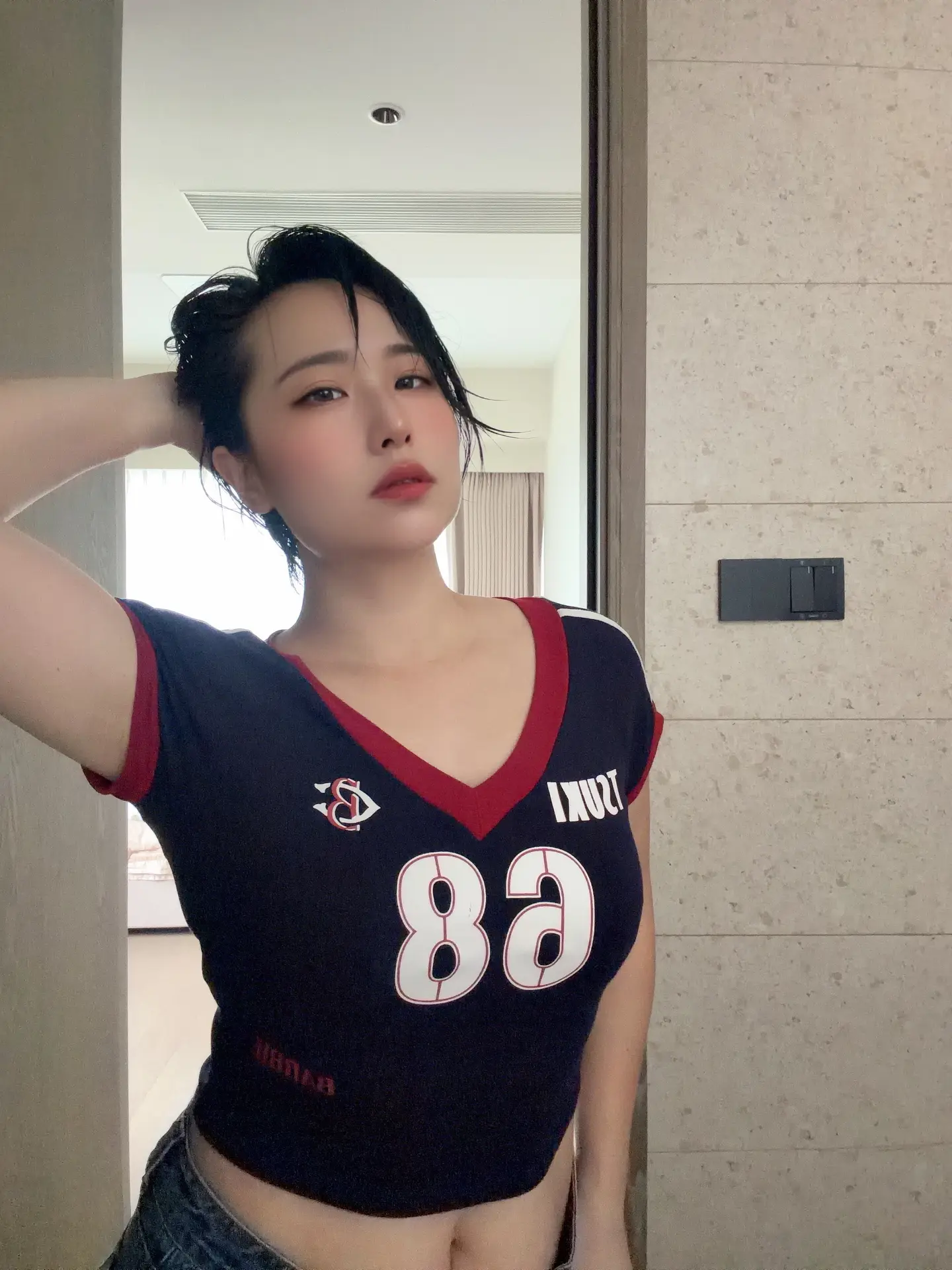 短发 微胖