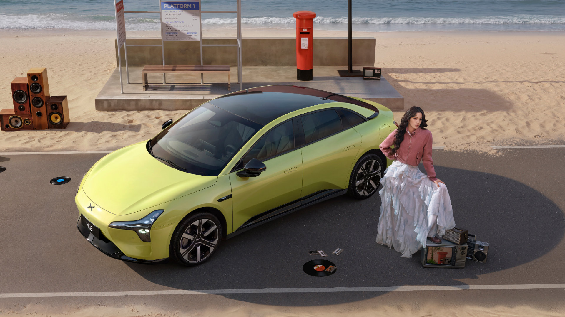 2026款小鹏MONA M03 来了，依旧是欧阳娜娜代言，新增的罗兰紫和牛油果绿