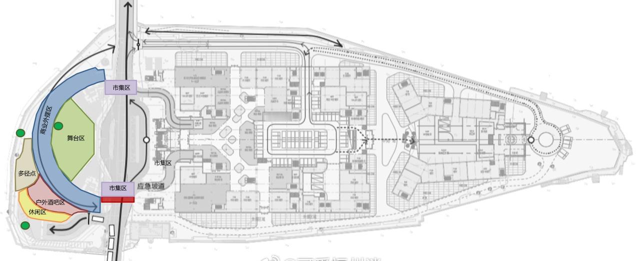 / ◌中洲岛动线及停车场改造效果图