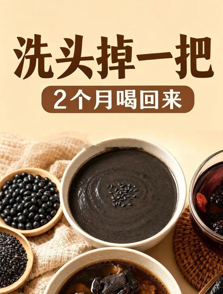 洗头掉一把2个月喝回来 ​​​