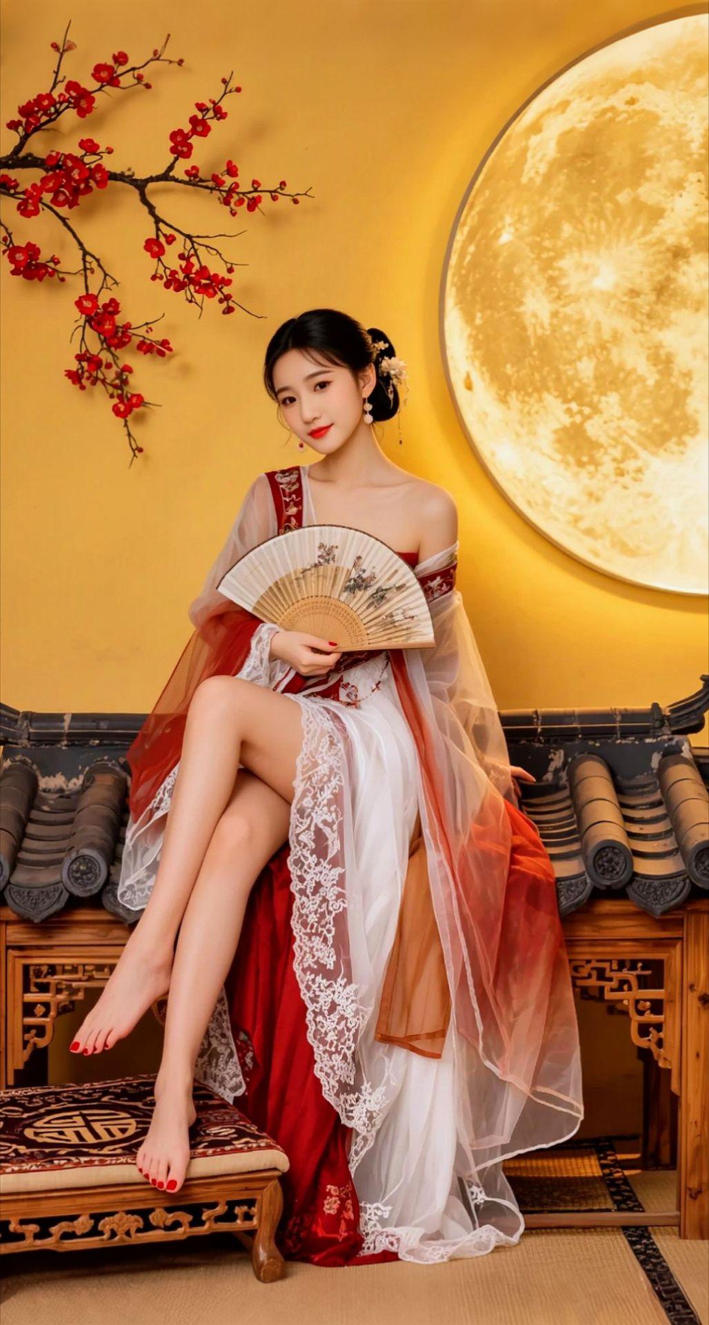 AI扩图 AI古风诗意写真
