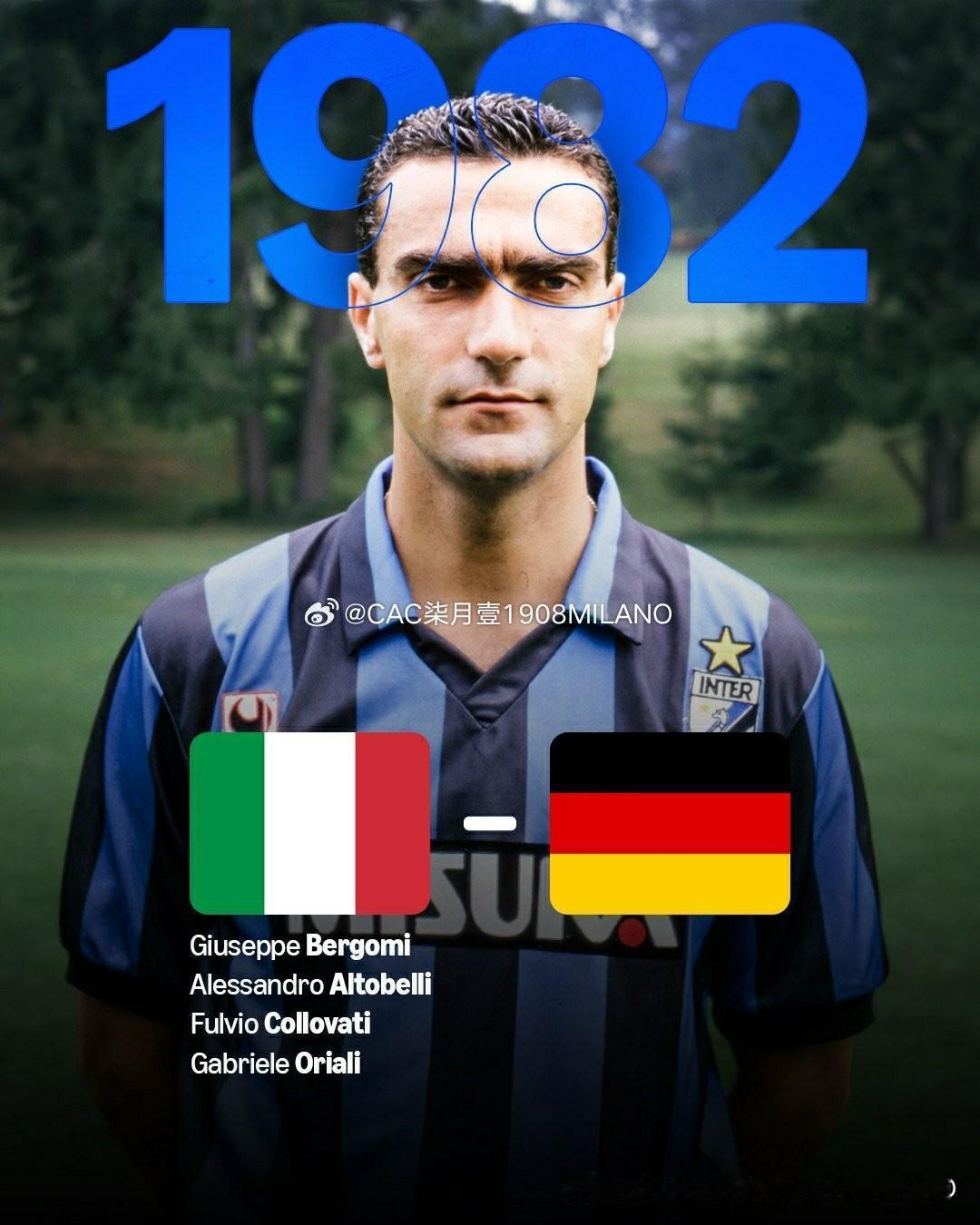 蓝黑军团 享誉世界⚫🔵

🏆 自1982年至今
世界杯决赛都有至少一名国际米