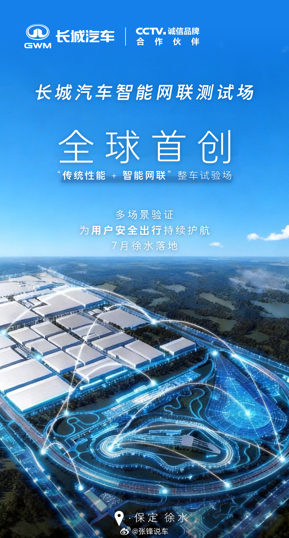 全球首创！长城汽车全新智能网联试验场，将高速弯道、半苜蓿叶立交、长直坡、全参数气