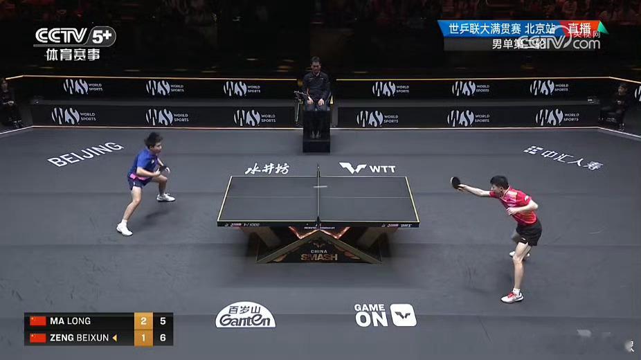 #马龙vs曾蓓勋#中国选手马龙3-1战胜队友曾蓓勋，成功晋级16强。都很棒，辛苦