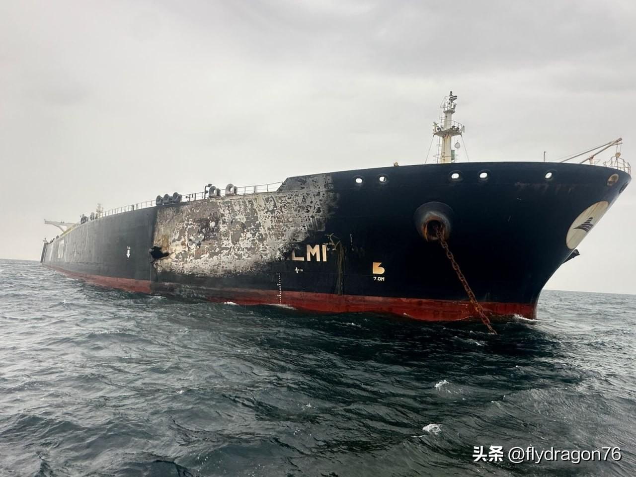 🇰🇼科威特油轮“萨尔米”号停泊在阿联酋领海内，遭袭事件的后续影响。