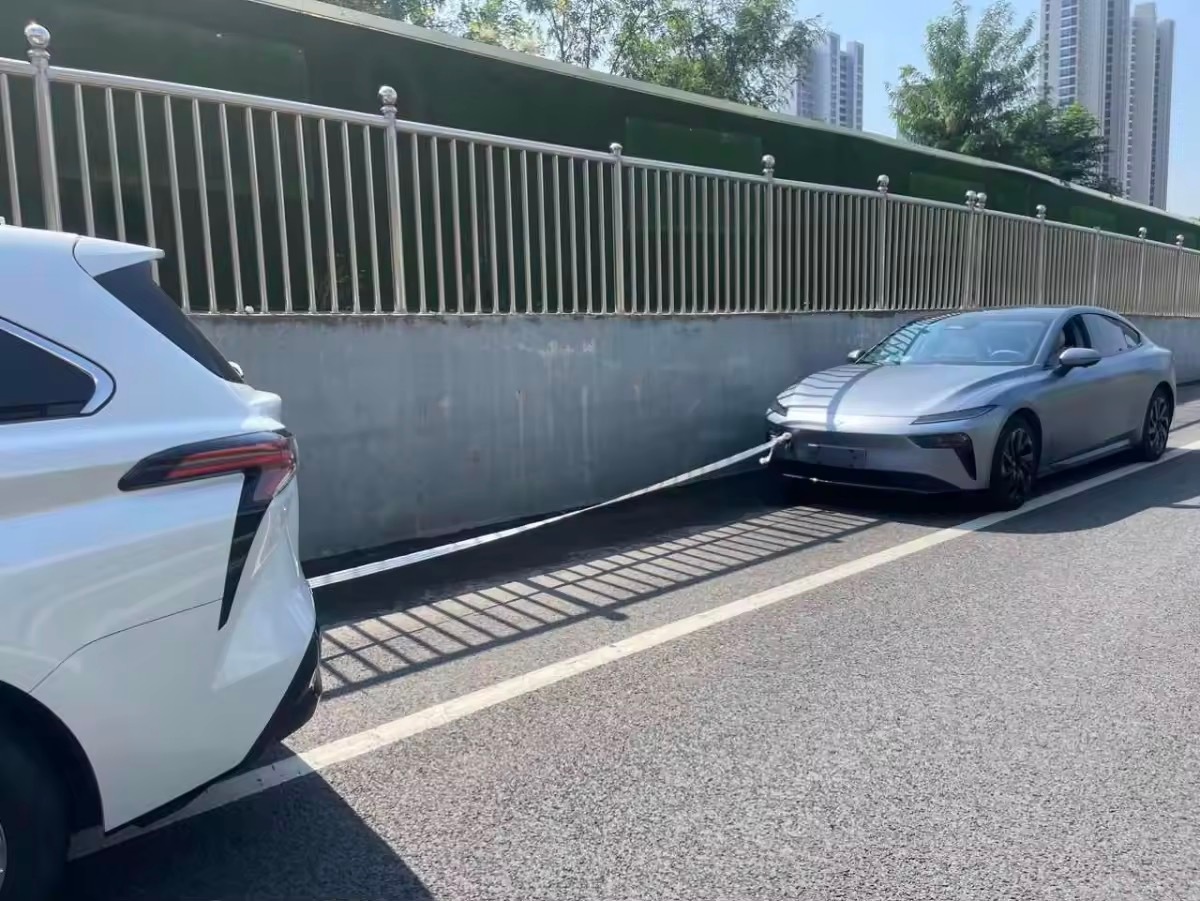 这是我见过续航最准的电动车，仪表一显示0就立刻趴窝。我现在这造型十分尴尬，一台油