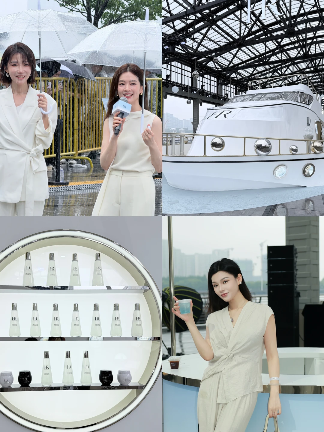 跟陈昊宇、刘恋两位姐姐一起雨中起航🚢