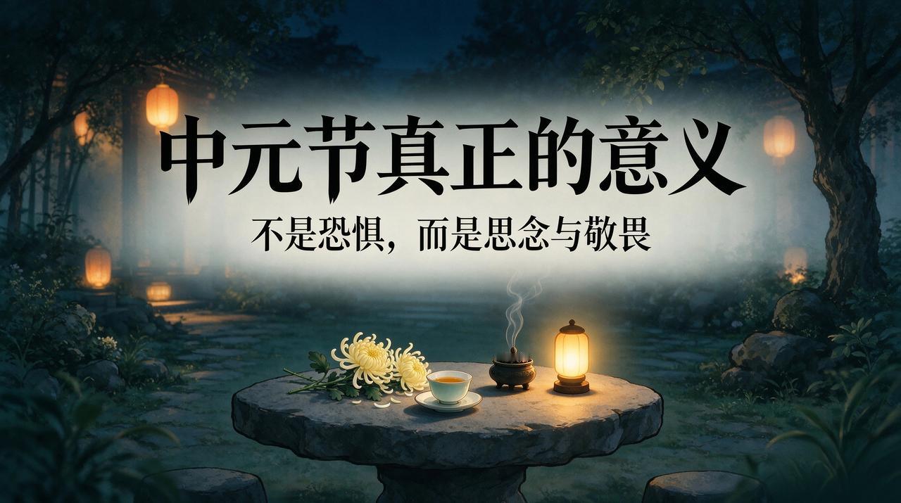 很多人一提起中元节，第一反应就是“鬼节”。
其实它并不是让人害怕的日子，真正的内