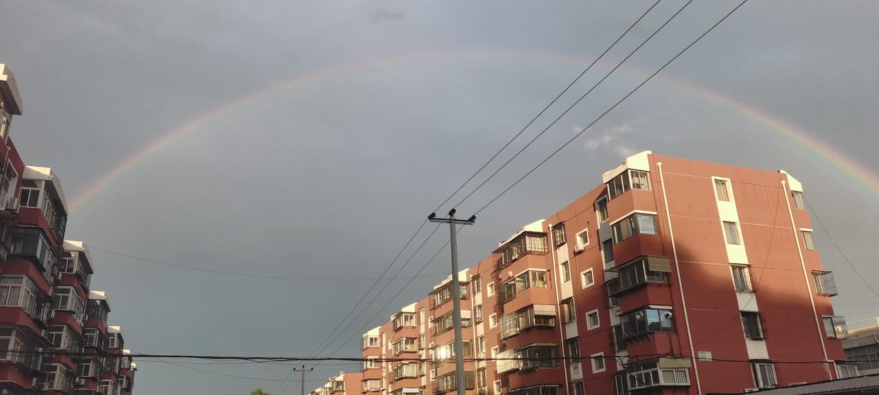 唐山市2026年6月6日晚雨过天晴，彩虹再现