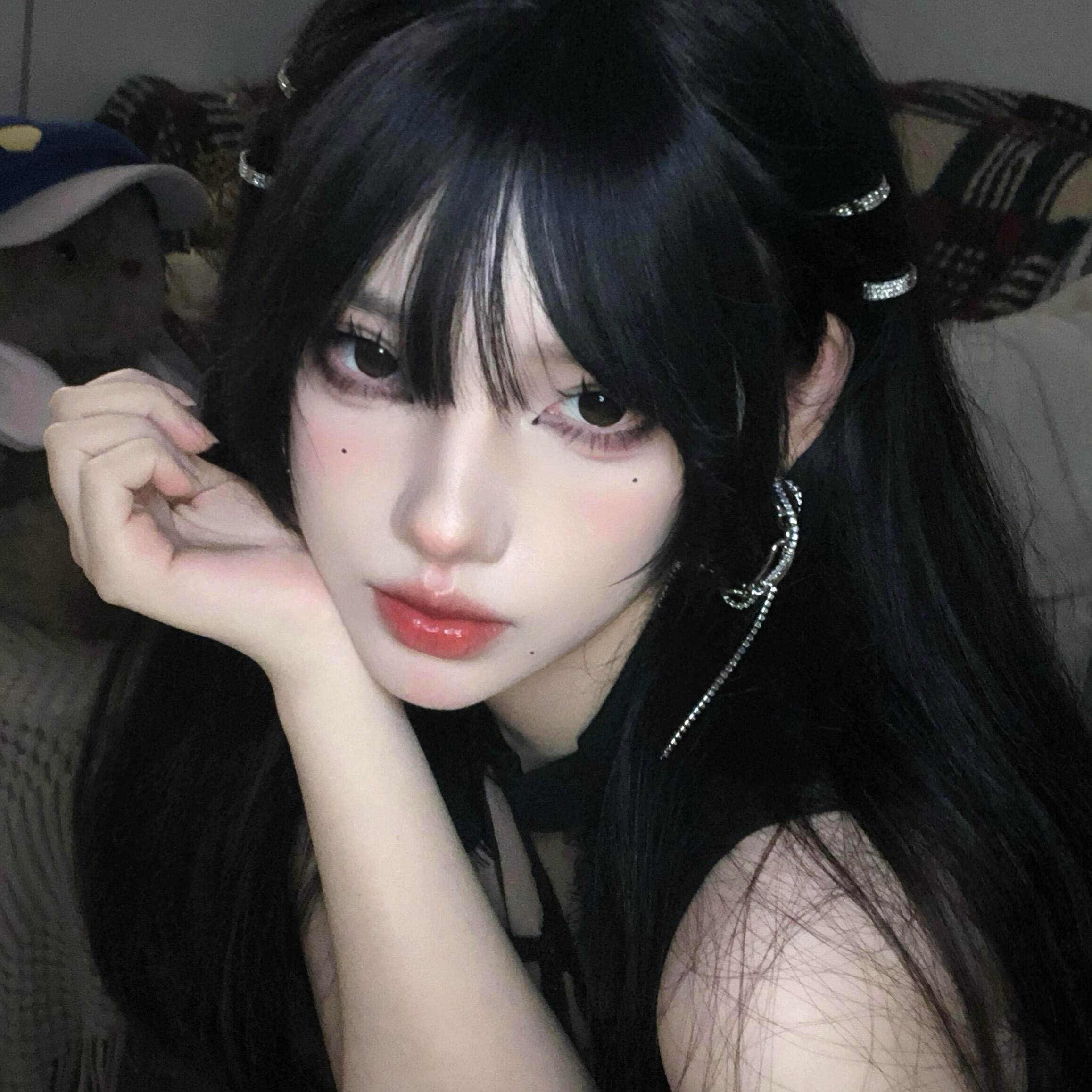 黑色系女头｜女生头像｜˙˚ 𓆩 ✞ 𓆪 ˚˙ 黑色🖤 