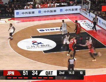 八村垒上去就在虐菜，猛得一批啊[老师好] 上半场出战17分钟，投篮9中7、三分5