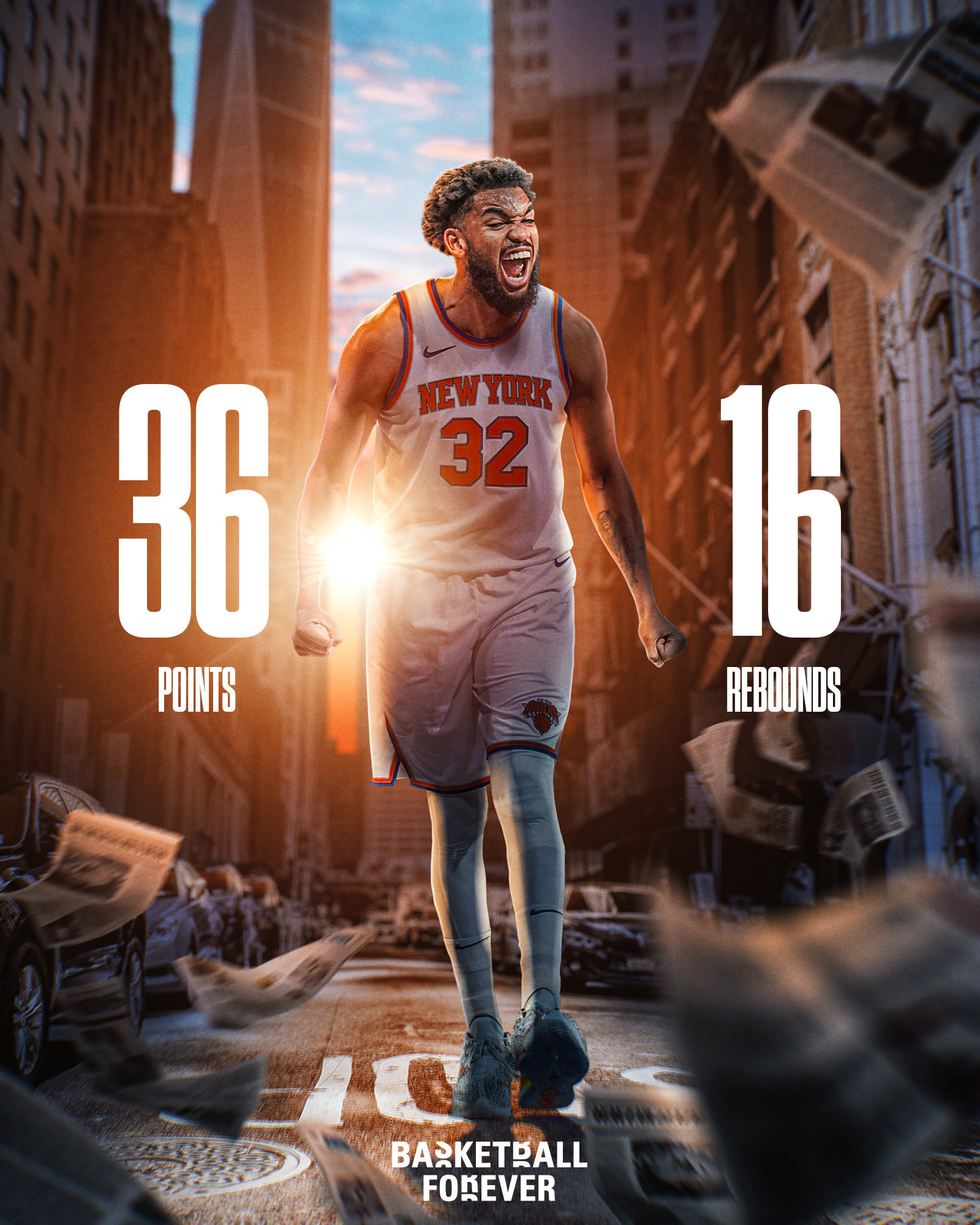 唐斯今日36+16，现在的NBA这种数据已经不足为奇了。NBA