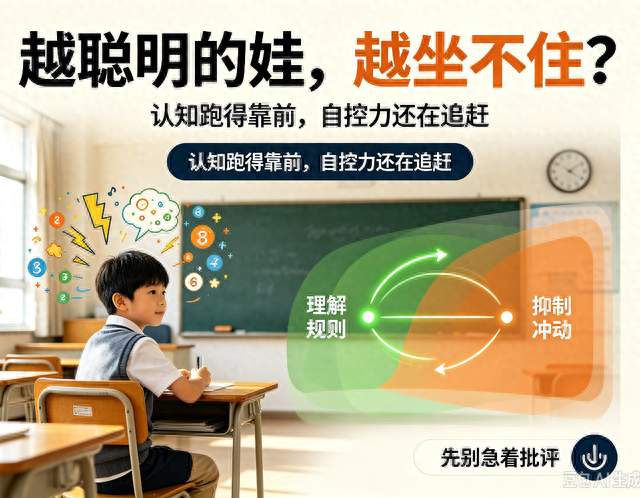 孩子聪明却坐不住、总走神，真不是调皮捣蛋只是大脑还没发育成熟