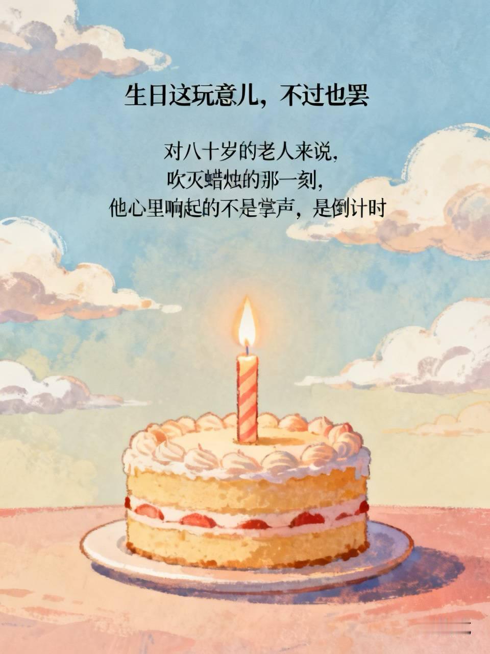 这事儿说出来可能招骂，但我越来越觉得——生日这玩意儿，不过也罢。

前阵子闺蜜和