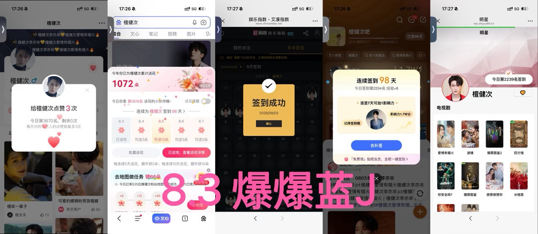 8.3 五签打卡 