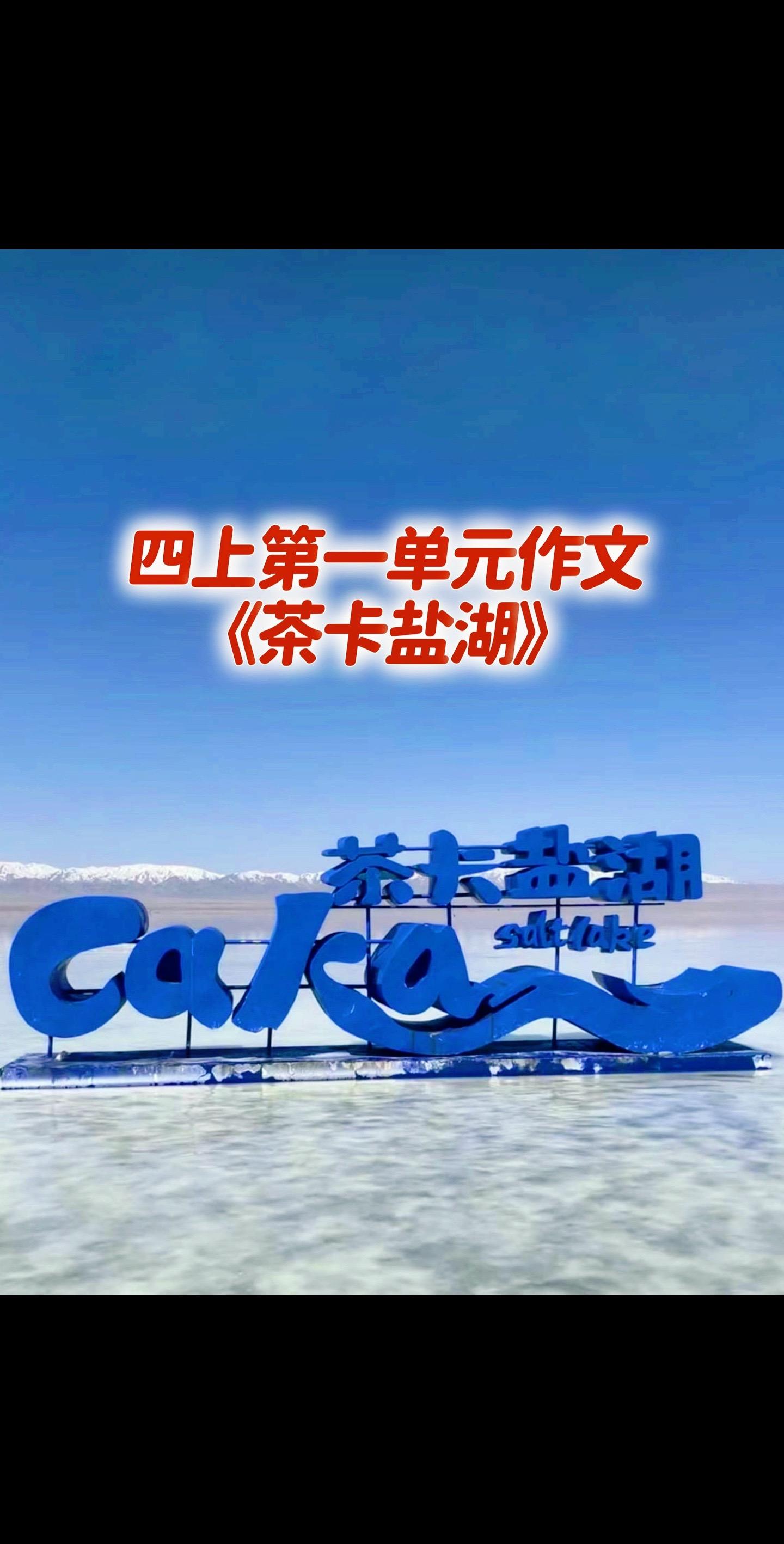 家长必读，宝贝们暑假加油……宝妈们，小学四年级上册第一单元作文《茶卡盐...