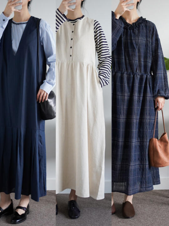 早春日系连衣裙合集👗一周极简舒适穿搭