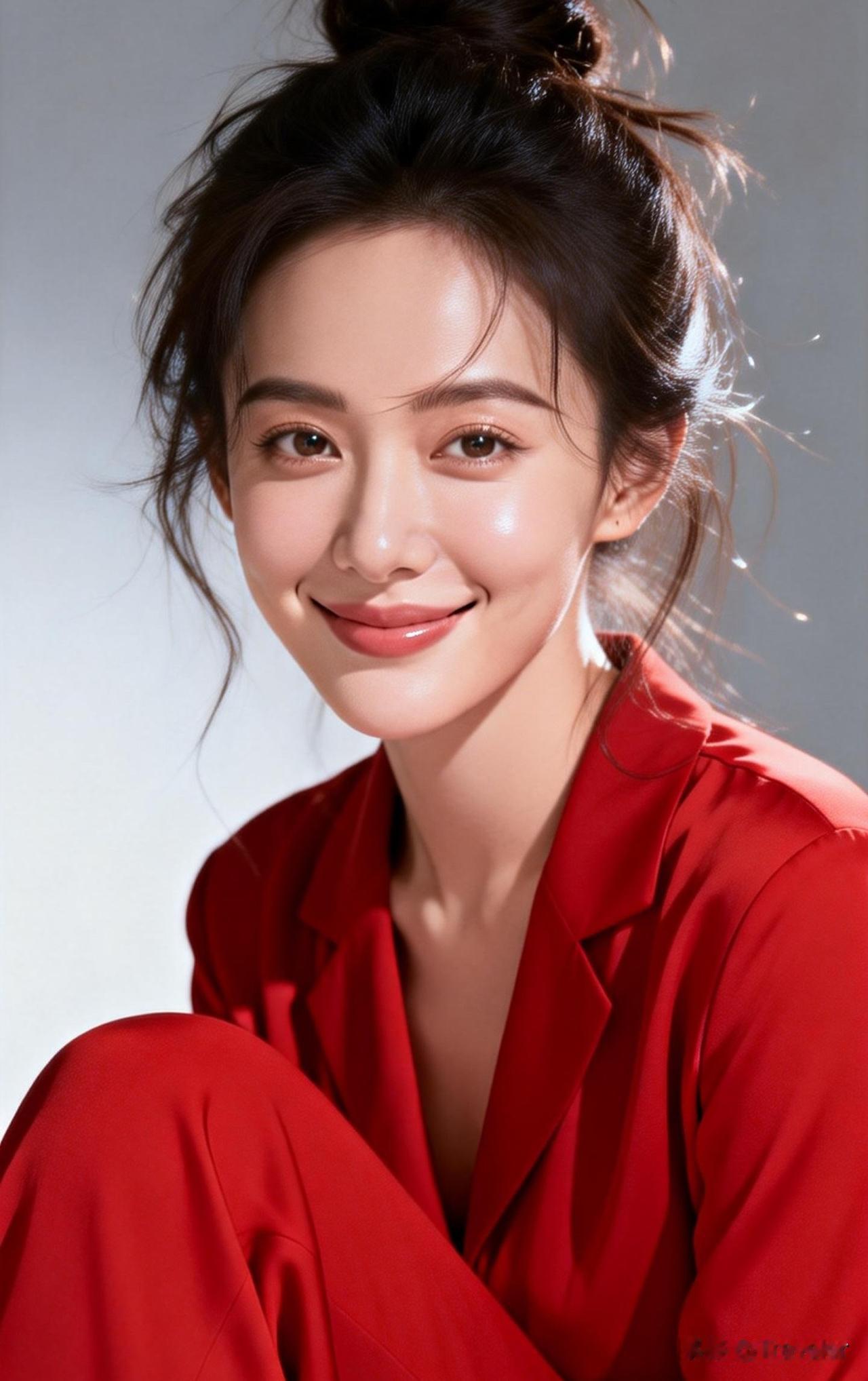 元气满满的一天，从自信的笑容开始！😊✨