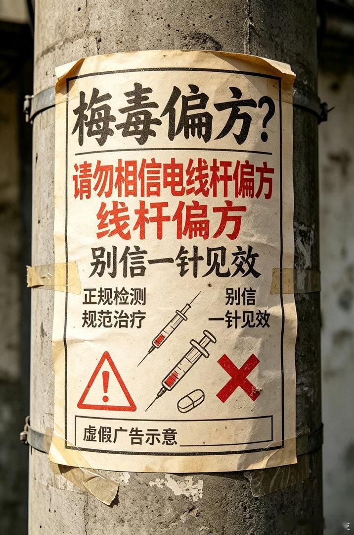 梅毒越来越困扰年轻人 想起了小时候电线杆上的广告一针灵[嘘] 对于现代医学来说其